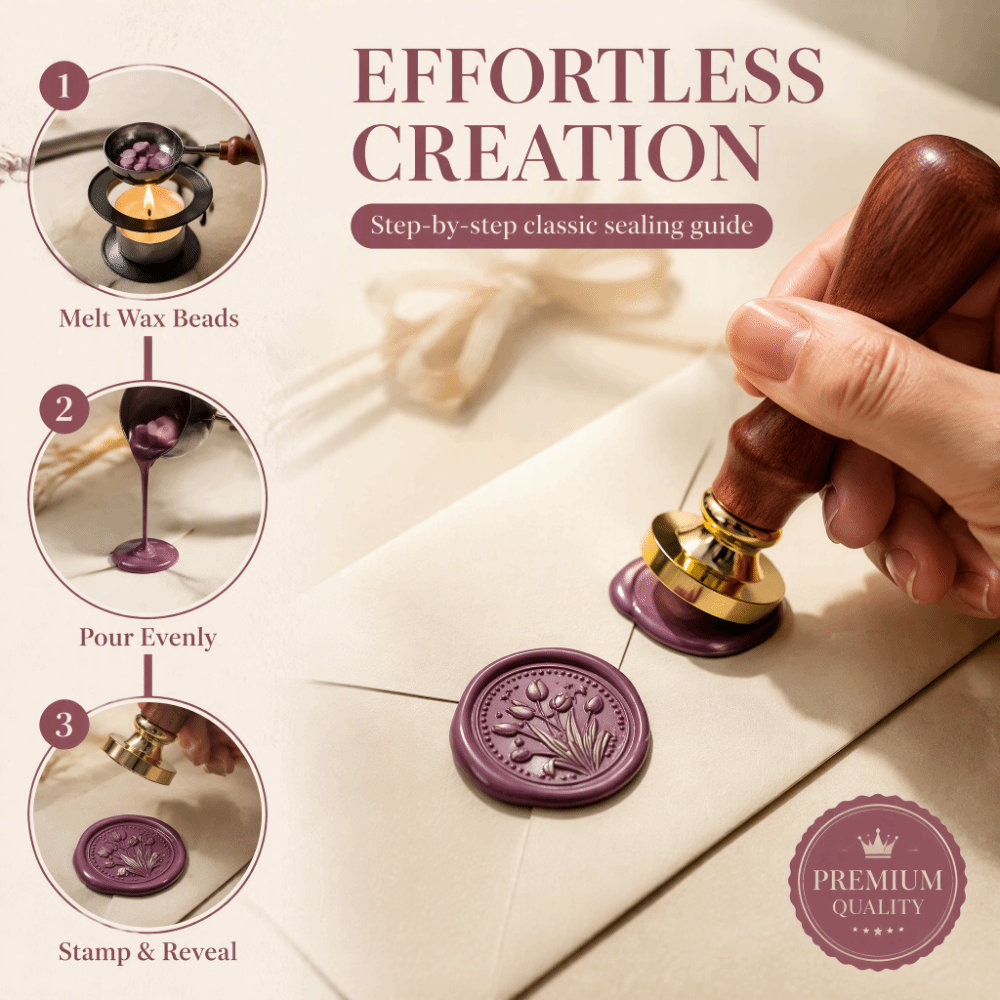 Wax Seal Stamp Set - 20個入り/セット 亜鉛合金製 ウェックスシールスタンプセット 20個入り/セット 精巧なヴィンテージローズウェックスシールセット 蝶の模様が施された金色の封筒用シール
