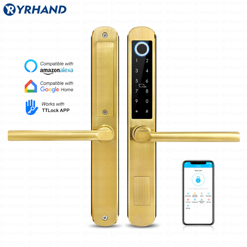 Letter Opener Brass - スマートデジタルロック,ステンレス鋼,スライディングガラス,グーグルホーム,指紋,rfid