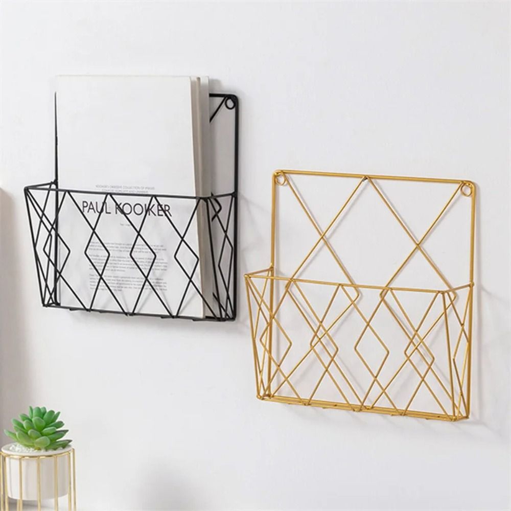 金属製マガジンホルダー壁掛け式シンプルマガジンオーガナイザー - Magazine Holder Rack のレビューと価格