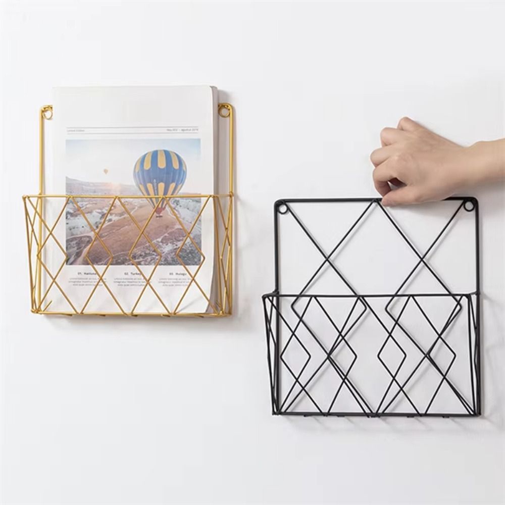 金属製マガジンホルダー壁掛け式シンプルマガジンオーガナイザー - Magazine Holder Rack のレビューと価格