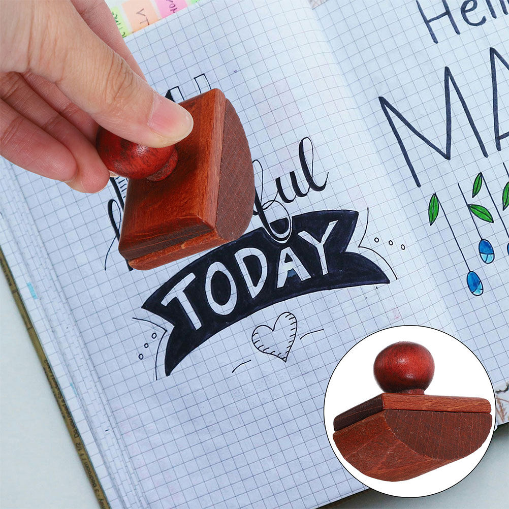 2枚入り デスク用インク吸収紙 木製揺れ台付き 書道スタンプ - Ink Blotter Paper のレビューと価格
