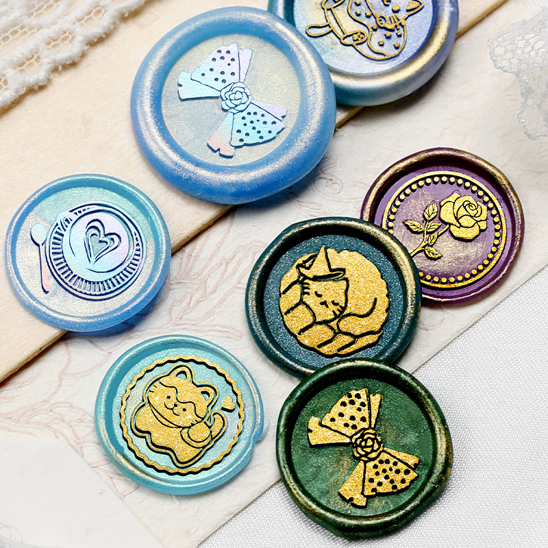 1.5 × 1.5 センチメートルミニワックスシールスタンプ - Wax Seal Stamp Set のレビューと価格