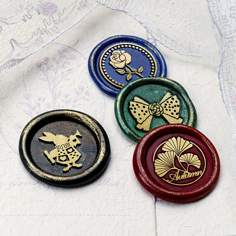 1.5 × 1.5 センチメートルミニワックスシールスタンプ - Wax Seal Stamp Set のレビューと価格